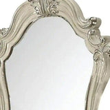White and Silver Wood Framed Dresser Mirror - Homeroots