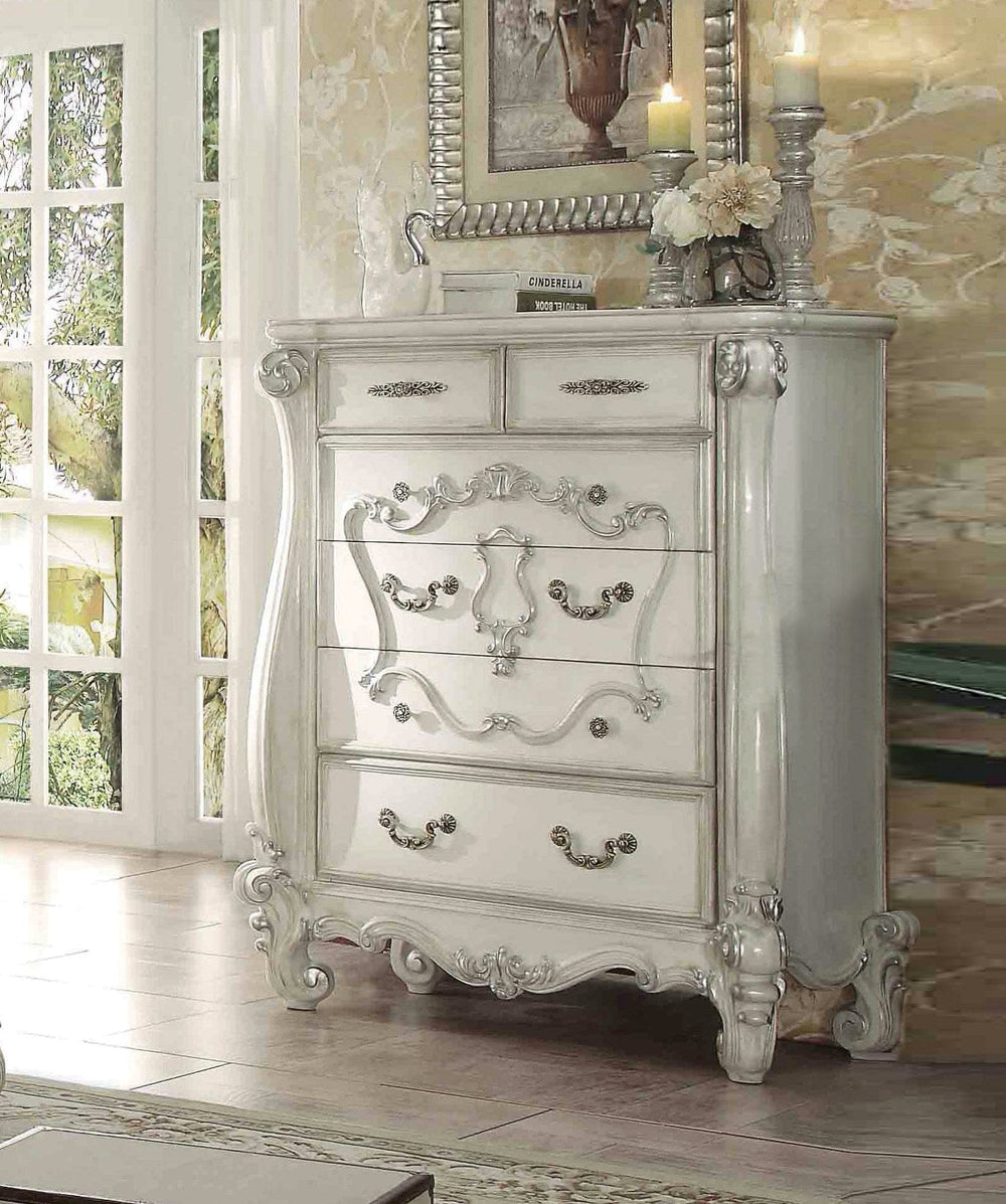 47" White Solid Wood Standard Chest - Homeroots