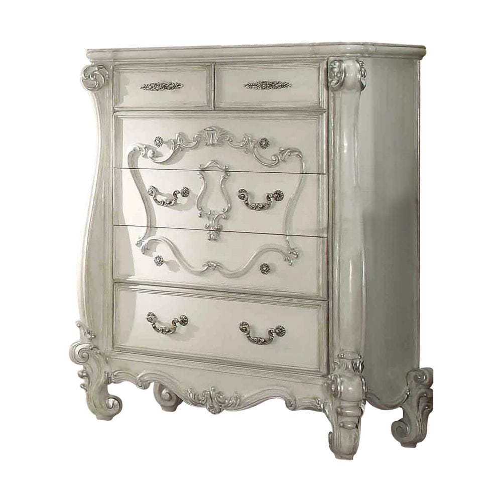 47" White Solid Wood Standard Chest - Homeroots