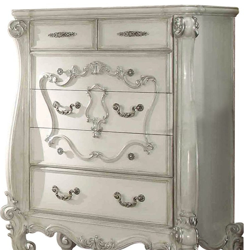47" White Solid Wood Standard Chest - Homeroots