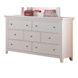 58" White Solid Wood Seven Drawer Triple Dresser - Homeroots - Flyclothing LLC