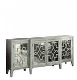 72" Gray Solid Wood Console Table - Homeroots - Flyclothing LLC