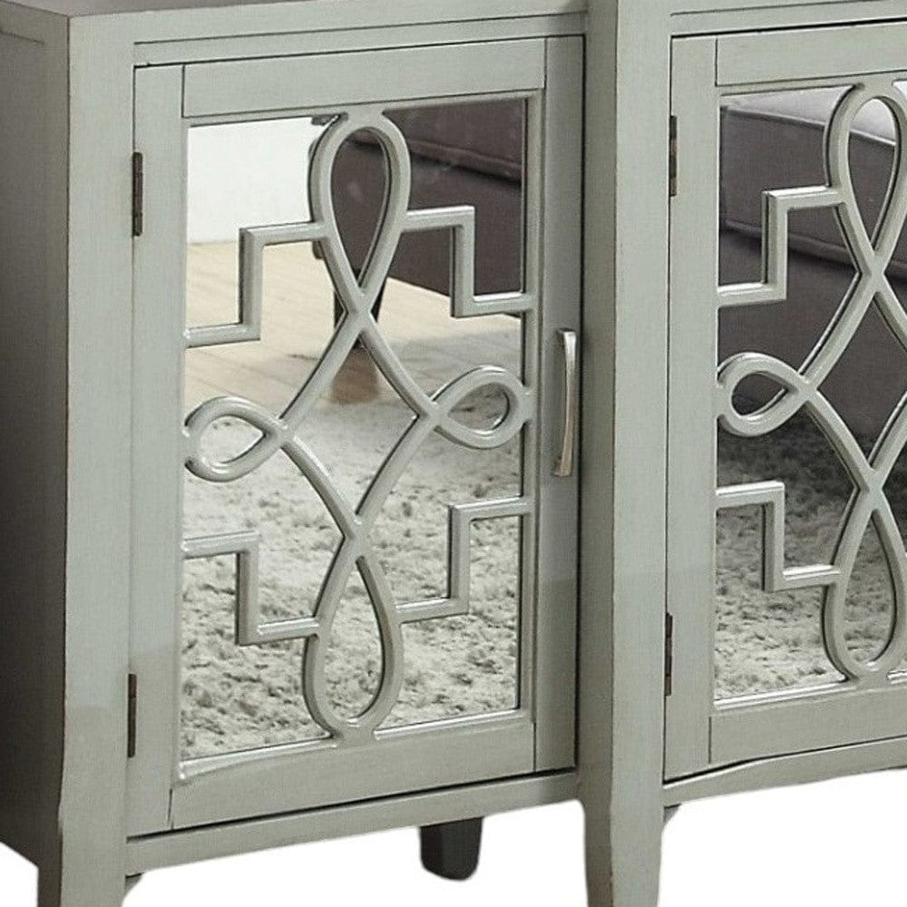 72" Gray Solid Wood Console Table - Homeroots - Flyclothing LLC