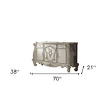 70" Bone White Solid Wood Six Drawer Combo Dresser - Homeroots - Flyclothing LLC