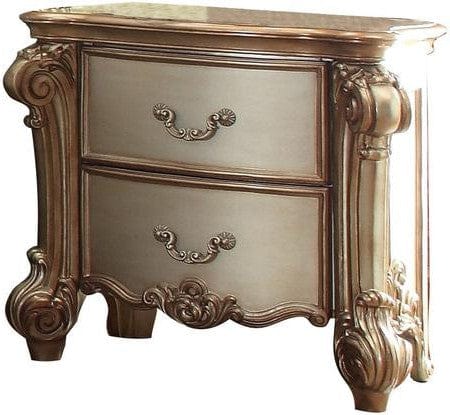 30" Bone Two Drawers Nightstand - Homeroots - Flyclothing LLC