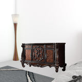 70" Cherry Oak Solid Wood Five Drawer Combo Dresser - Homeroots - Flyclothing LLC