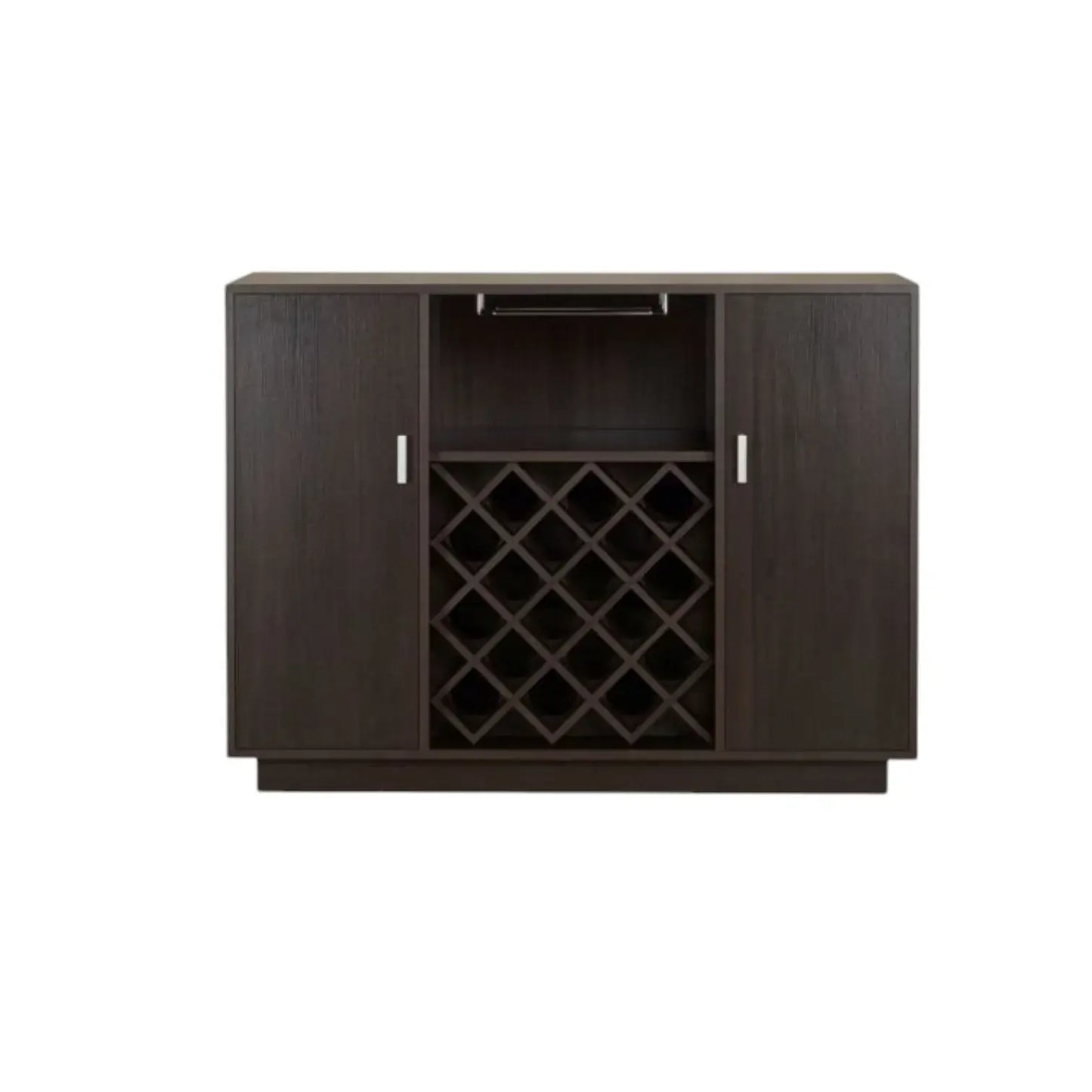 47" Espresso Server with Two Doors - Homeroots - Flyclothing LLC