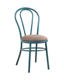 Set of Two Taupe And Teal Blue Upholstered Dining Side Chairs - Homeroots