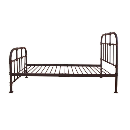 Gray Metal Twin Bed Frame - Homeroots