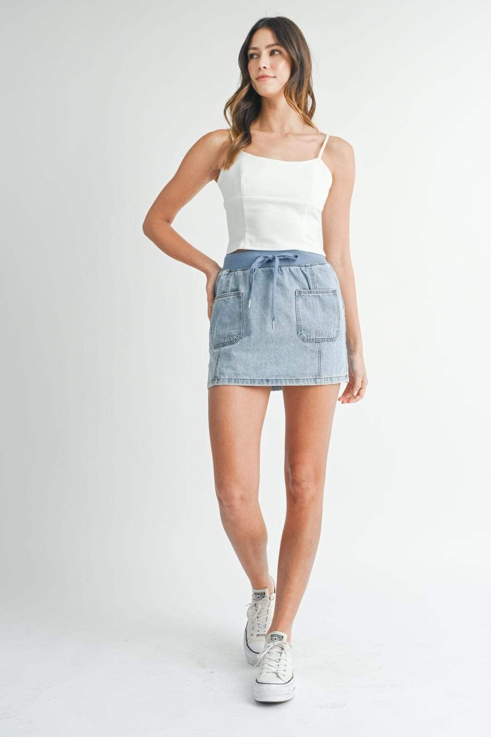 MABLE Strappy Back Cropped Cami - Trendsi - Flyclothing LLC