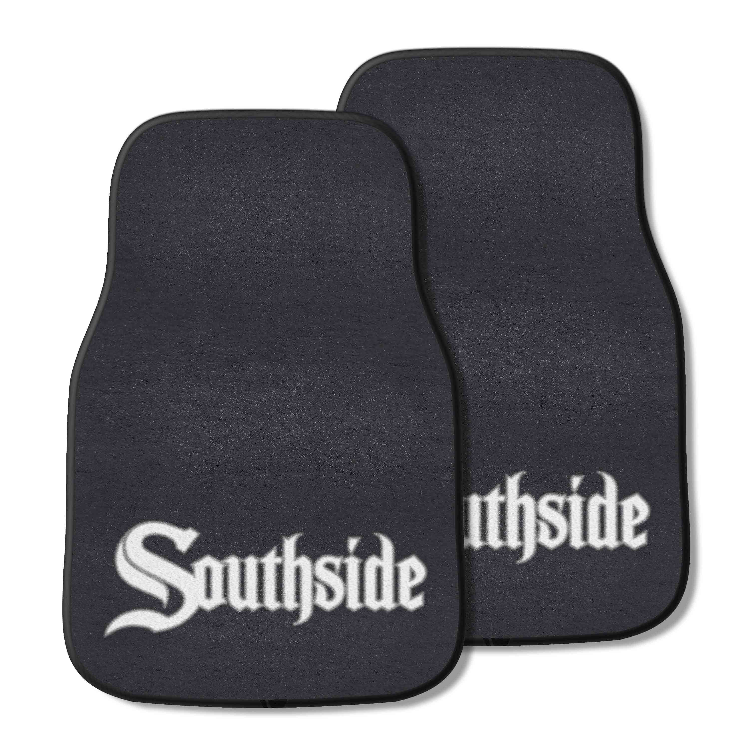 Chicago White Sox Front Carpet Car Mat Set Southside City Connect - 2 Pieces - Chicago White Sox