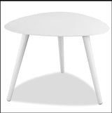 14" White Aluminum End Table - Homeroots - Flyclothing LLC