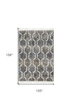 9' X 13' Gray Ogee Area Rug - Homeroots - Flyclothing LLC