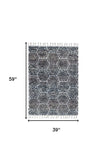 3' X 5' Gray Area Rug - Homeroots - Flyclothing LLC