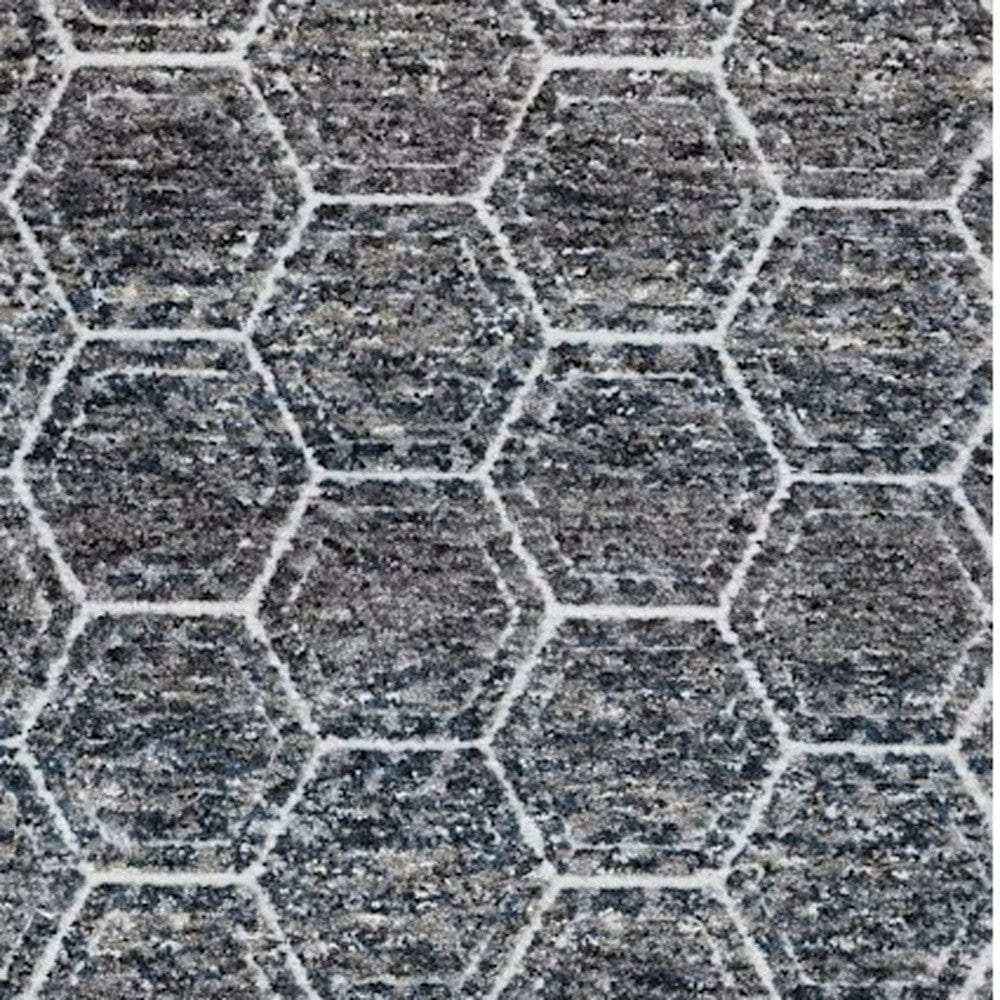 9' X 13' Gray Geometric Area Rug - Homeroots - Flyclothing LLC