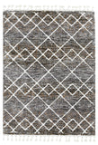 3' X 5' Brown Geometric Area Rug - Homeroots