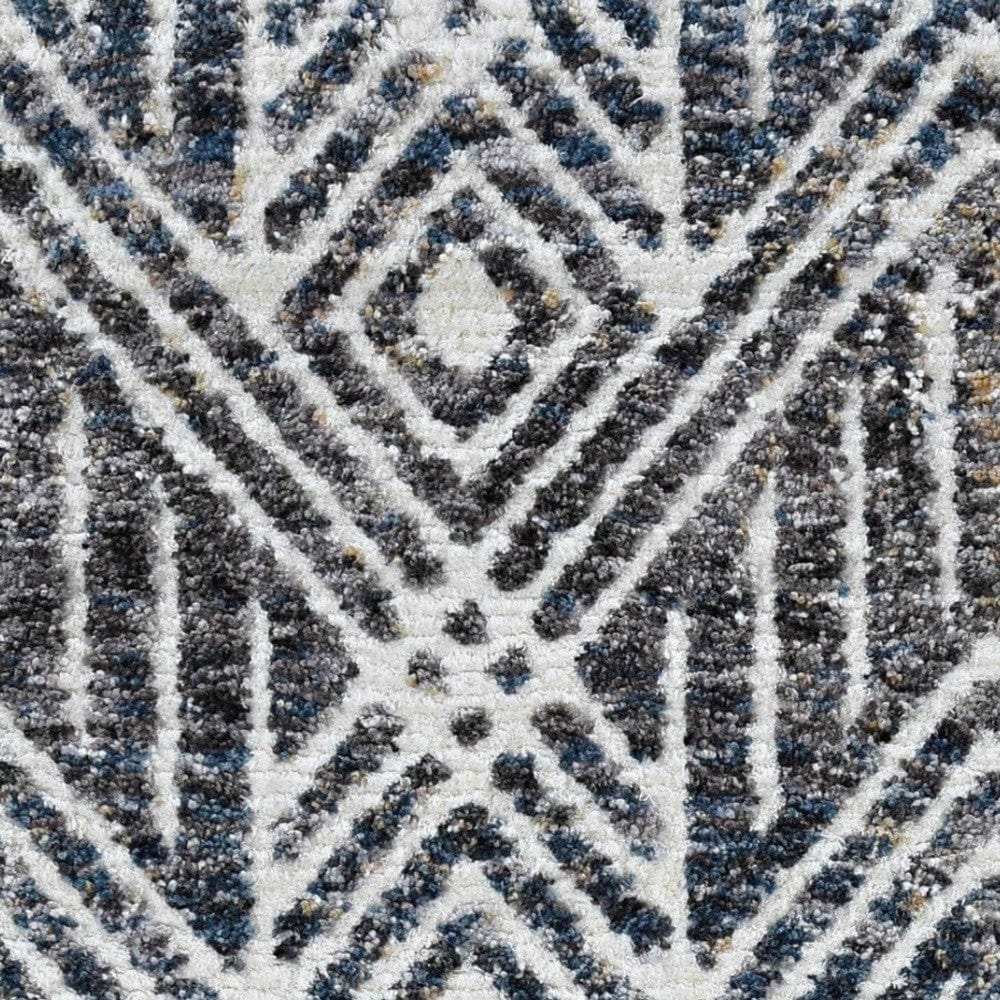 3' X 5' Gray and Ivory Area Rug - Homeroots - Flyclothing LLC