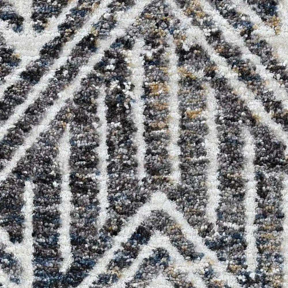 3' X 5' Gray and Ivory Area Rug - Homeroots - Flyclothing LLC