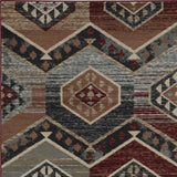 3' X 5' Red Machine Woven Honeycomb Lodge Indoor Area Rug - Homeroots - Flyclothing LLC