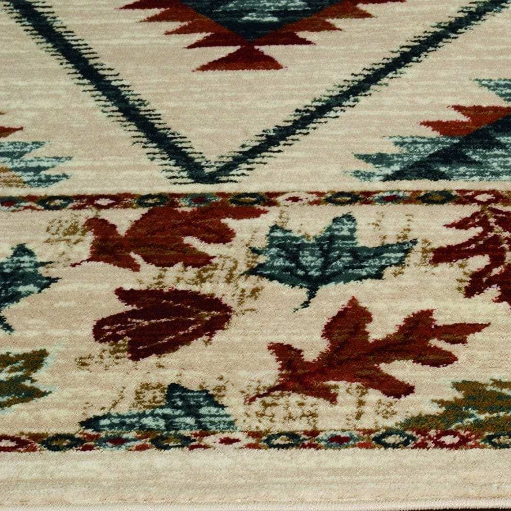 3' X 5' Ivory Southwestern Area Rug - Homeroots - Flyclothing LLC