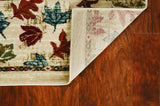 5' X 8' Ivory Machine Woven Geometric Lodge Indoor Area Rug - Homeroots