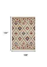 9' X 12' Ivory Area Rug - Homeroots - Flyclothing LLC