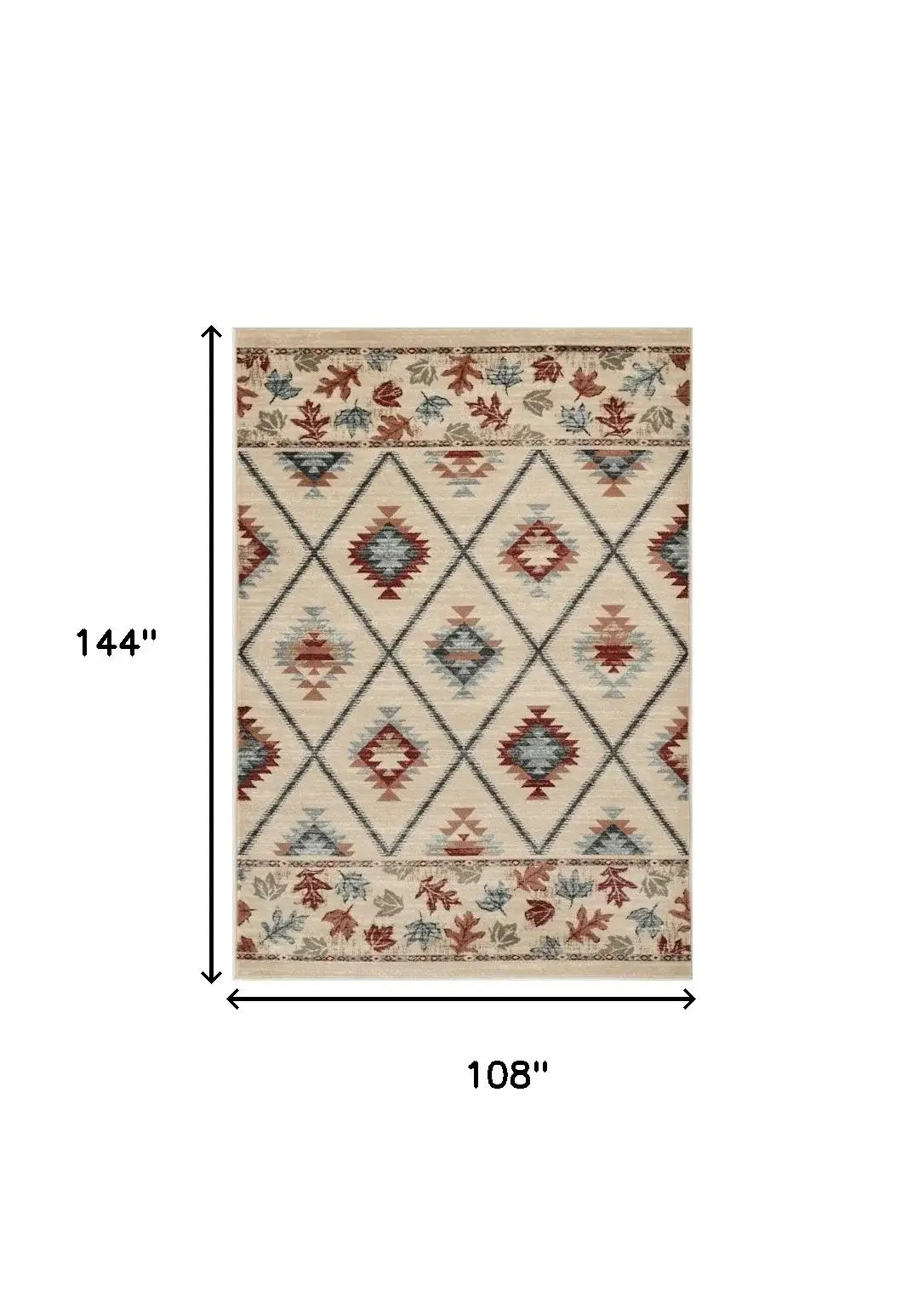 9' X 12' Ivory Area Rug - Homeroots - Flyclothing LLC