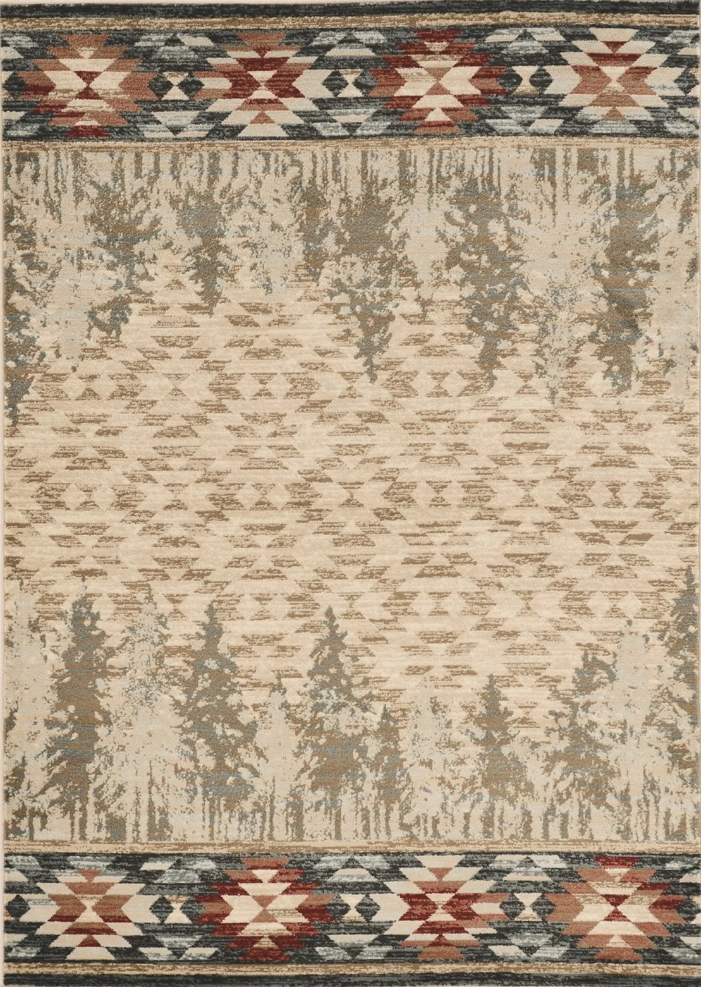 3' X 5' Ivory Southwestern Area Rug - Homeroots - Flyclothing LLC