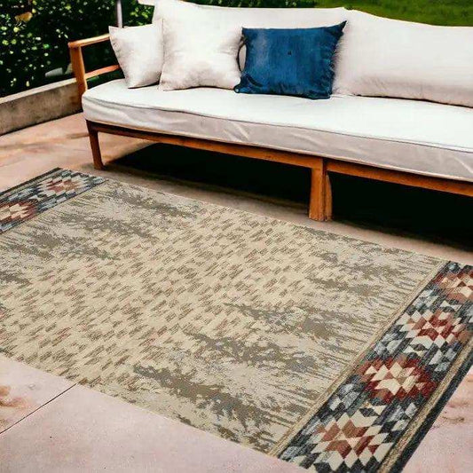 8' X 10' Ivory Pines Area Rug - Homeroots - Flyclothing LLC