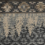 5' X 8' Slate Blue Winter Pine Trees Area Rug - Homeroots - Flyclothing LLC