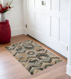 3' X 5' Beige and Ivory Woodland Lodge Area Rug - Homeroots