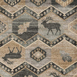 3' X 5' Beige and Ivory Woodland Lodge Area Rug - Homeroots - Flyclothing LLC