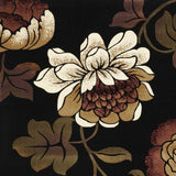 1' X 2' Black Polypropylene Area Rug - Homeroots