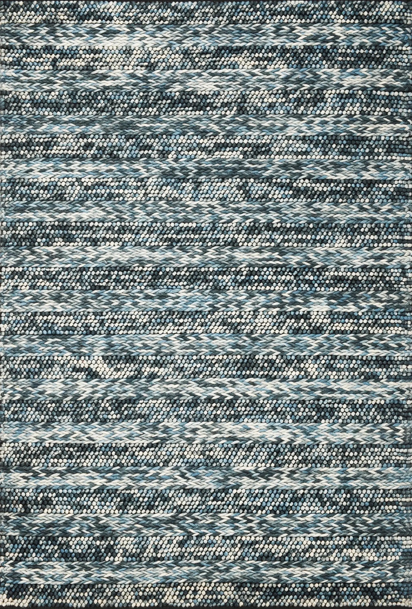 39 X 63 Blue Wool Rug - Homeroots - Flyclothing LLC