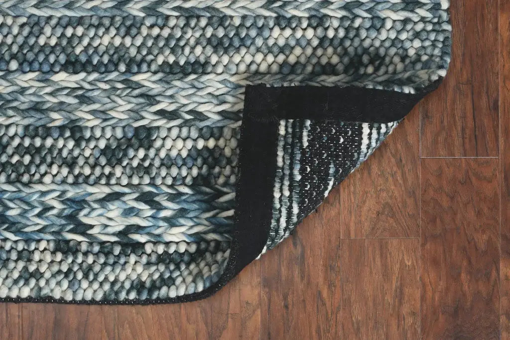 39 X 63 Blue Wool Rug - Homeroots - Flyclothing LLC