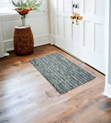39 X 63 Blue Wool Rug - Homeroots - Flyclothing LLC