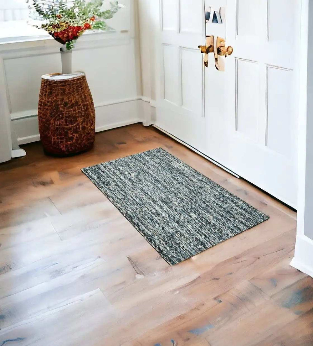 39 X 63 Blue Wool Rug - Homeroots - Flyclothing LLC