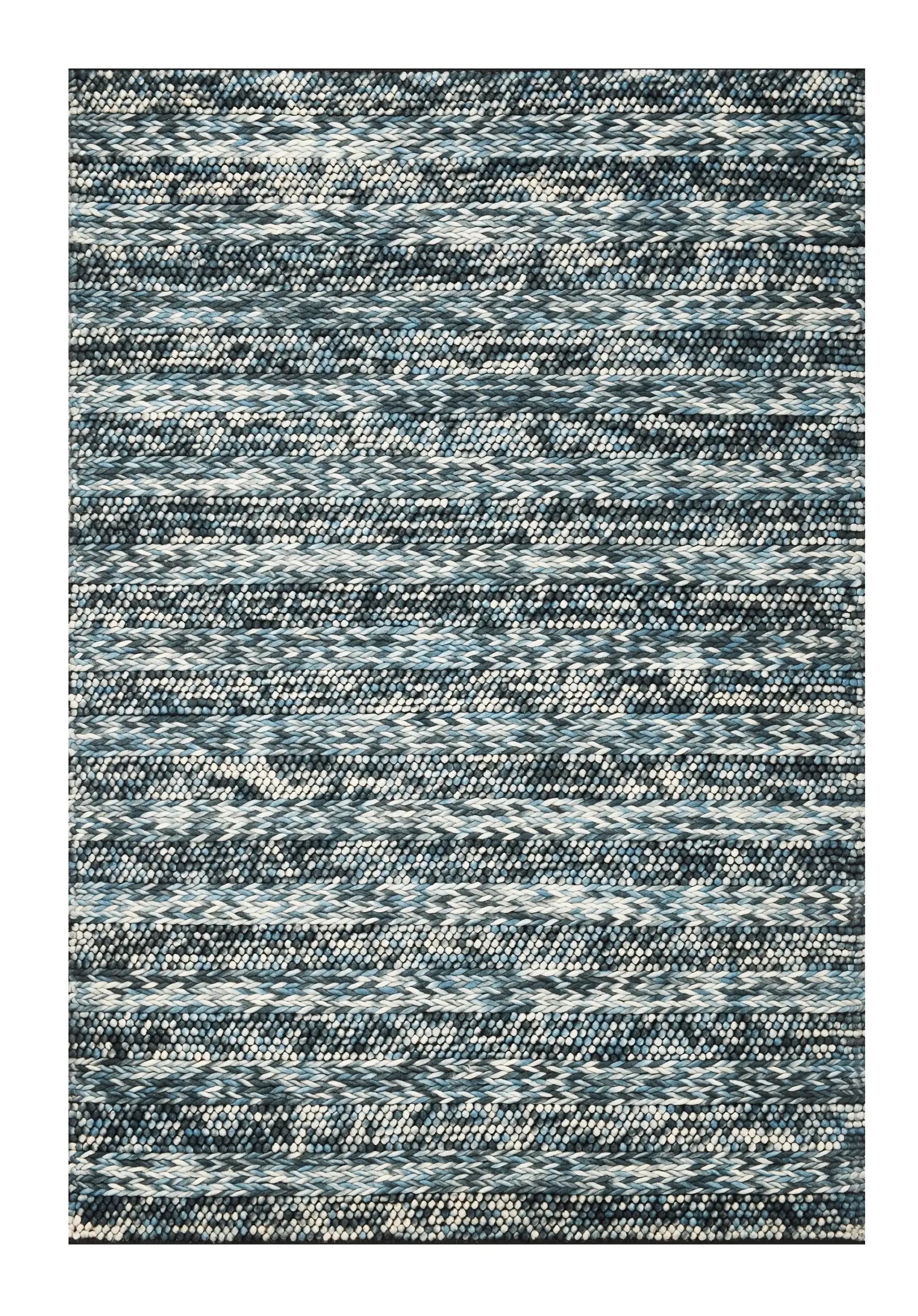 39 X 63 Blue Wool Rug - Homeroots - Flyclothing LLC