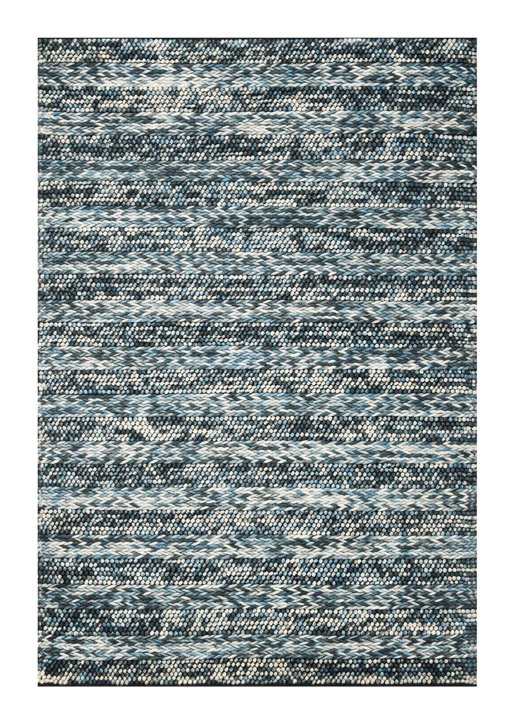 39 X 63 Blue Wool Rug - Homeroots - Flyclothing LLC
