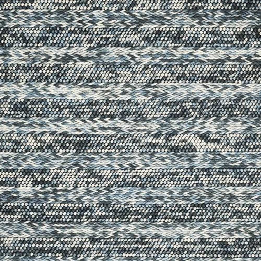 60 X 84 Blue Wool Rug - Homeroots - Flyclothing LLC