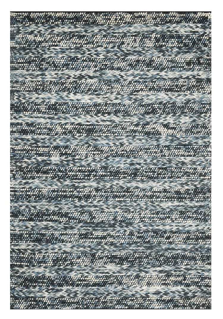 60 X 84 Blue Wool Rug - Homeroots - Flyclothing LLC
