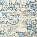 10' X 13' Ivory and Blue Floral Area Rug - Homeroots - Flyclothing LLC