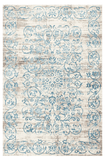10' X 13' Ivory and Blue Floral Area Rug - Homeroots
