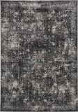 10' X 13' Black Damask Area Rug - Homeroots