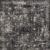 10' X 13' Black Damask Area Rug - Homeroots - Flyclothing LLC