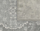8' X 10' Gray Medallion Area Rug - Homeroots