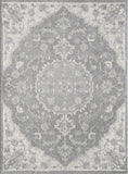 8' X 10' Gray Medallion Area Rug - Homeroots