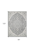 8' X 10' Gray Medallion Area Rug - Homeroots - Flyclothing LLC