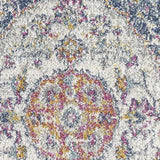 7' X 12' Navy and Ivory Floral Medallion Area Rug - Homeroots - Flyclothing LLC