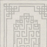 2' X 4' Gray and Ivory Wool Medallion Hand Tufted Area Rug - Homeroots - Flyclothing LLC